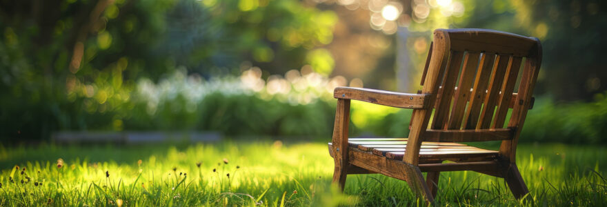 fauteuil de jardin en bois